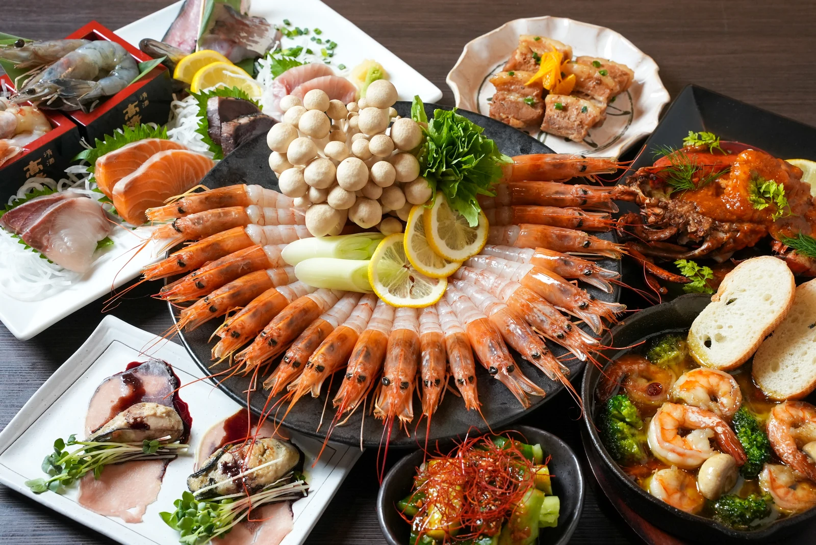 海老牡蠣酒場 だるまの料理
