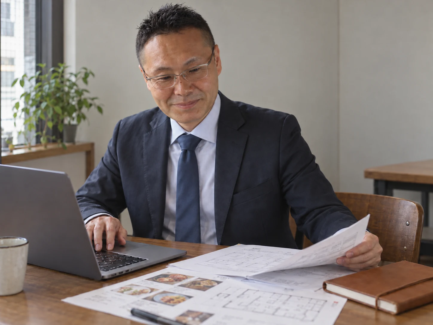 大峯光宏が計画書と資料を準備する流れ